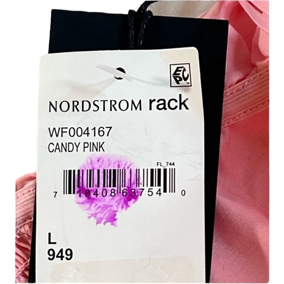 Wildfox Ruffle One Shoulder Davenay Top, Color Candy Pink, Size Large - Picture 11 of 11